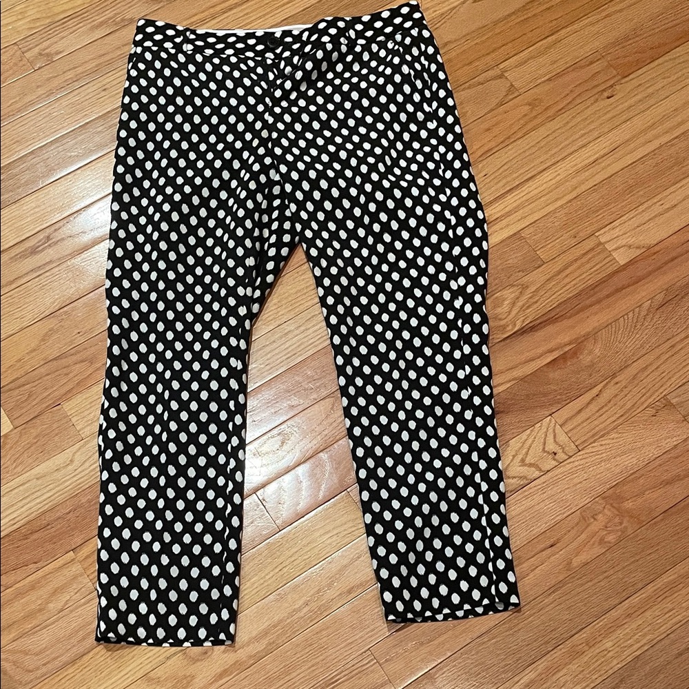 Banana Republic Black and Pink Trim Pants
